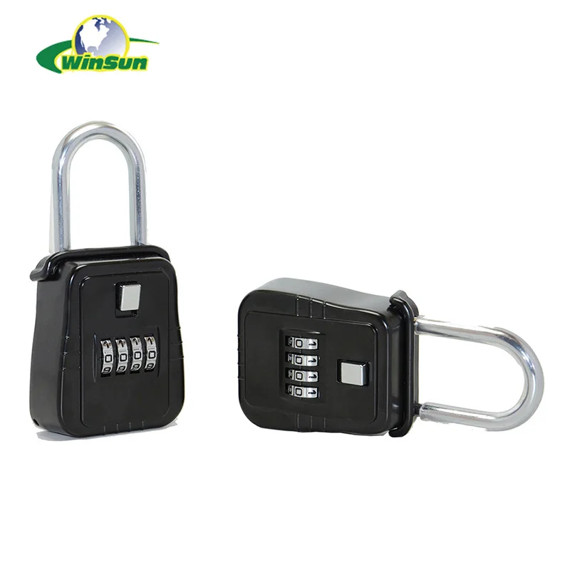 Digital Small Waterproof 4 Wheel Number Combination Zinc Alloy Keyless Lock Padlock