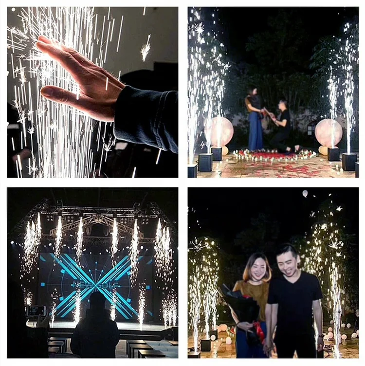 Cold Fireworks machine dj cold spark fixture cold fountain flame fireworks wedding sparklers 650w wedding effect machine