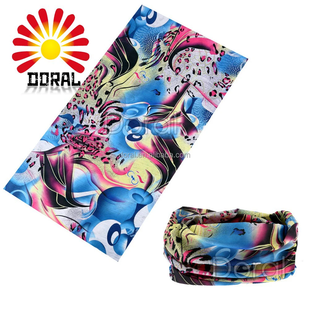 Best Selling High Quality Colorful Bandanas Sego Headtie ,Flower Headwear, Seamless Scarf Bandana