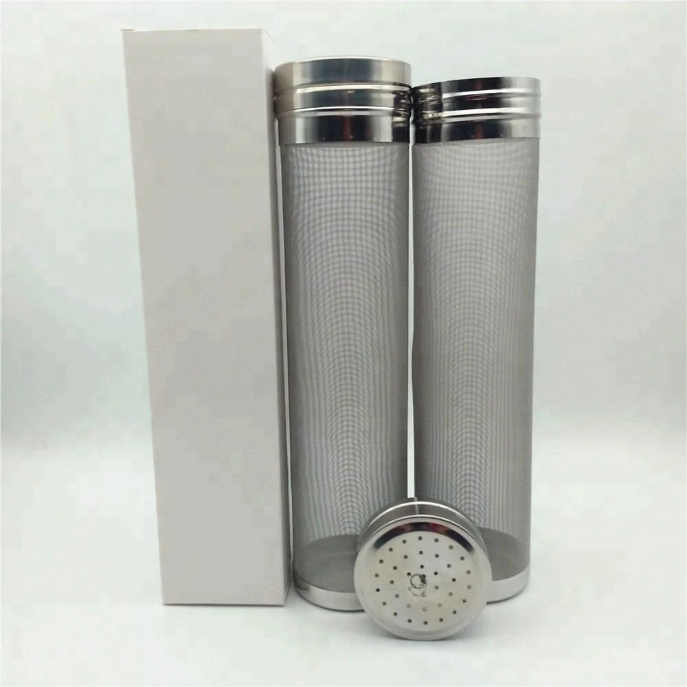 Нержавеющая Сталь Сухой-хоп фильтр маленький большой для корни бочонок 300 микрон 70 мм x 180 мм 70 мм x 300 мм