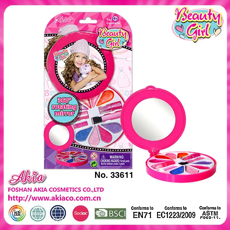 красота девушки 360 окруёности вращающегося зеркала безопасности косметику множества игры для детей