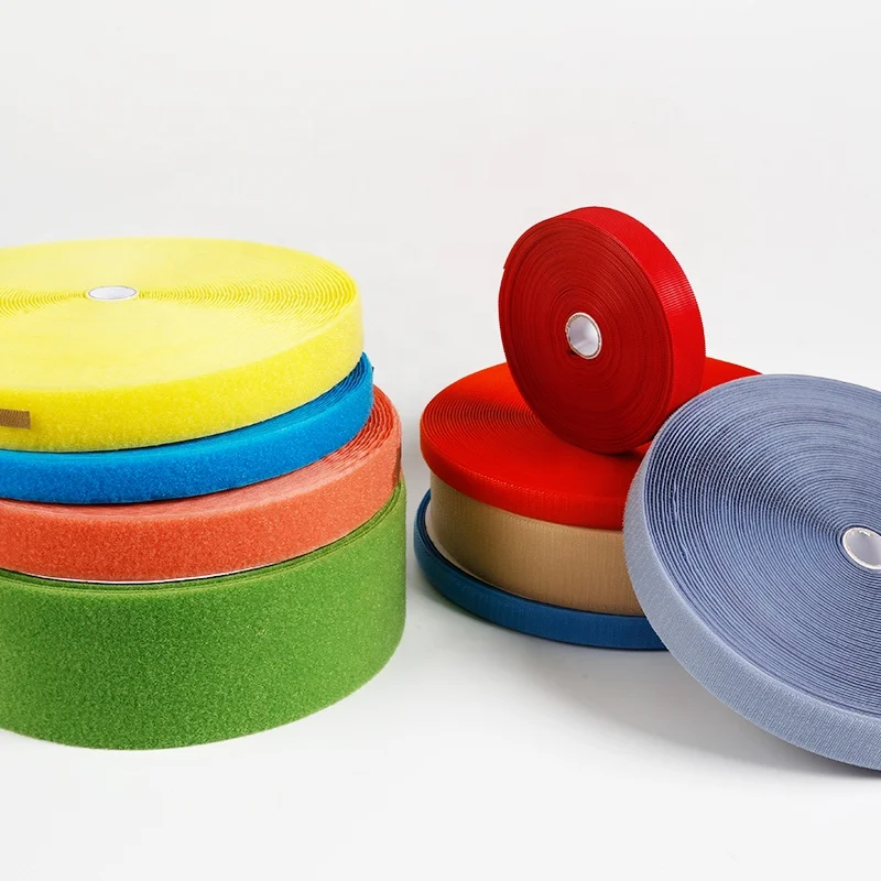 Factory direct high quality colorful reusable micro hook and loop tape