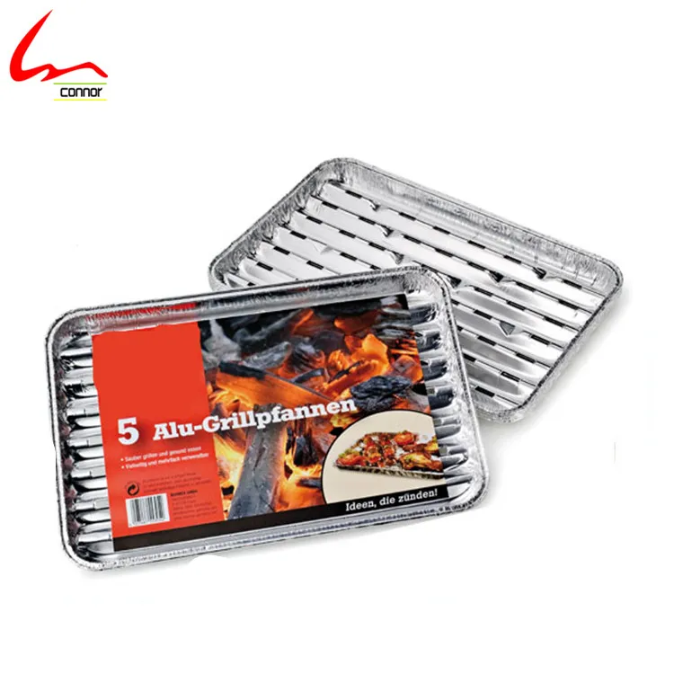 disposable aluminum foil grill (used for meat roasting and Indian bbq)