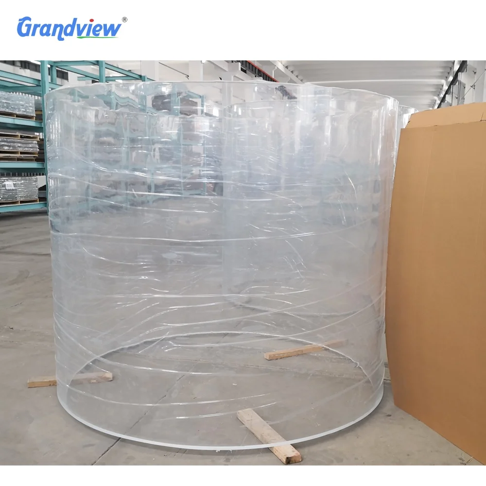 Customized Large Acrylic Vertical Aquarium Hot Sale Fish Tank Aquariums & Accessories High Light Transmission(95%) Sustainable