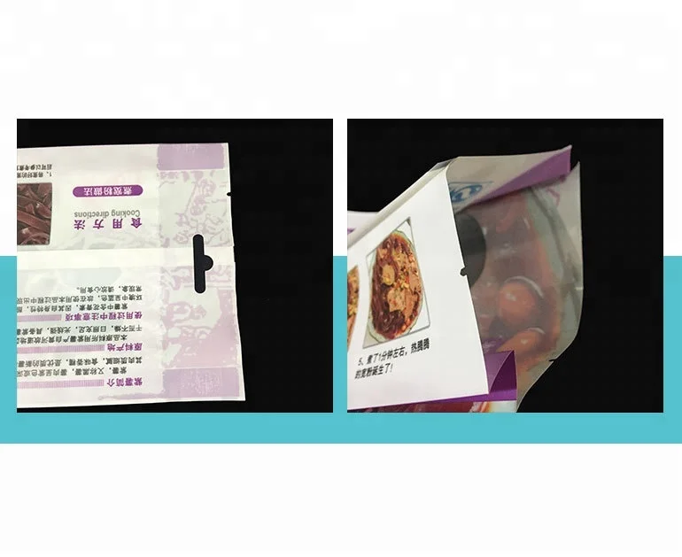 Eco-friendly four sides seal bag plastic food packaging