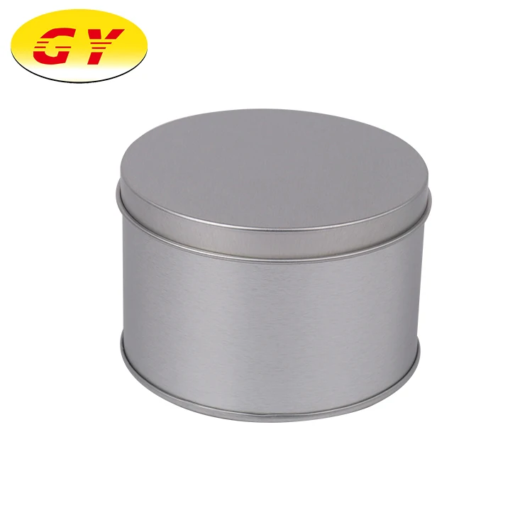 Round food grade metal packaging tin box