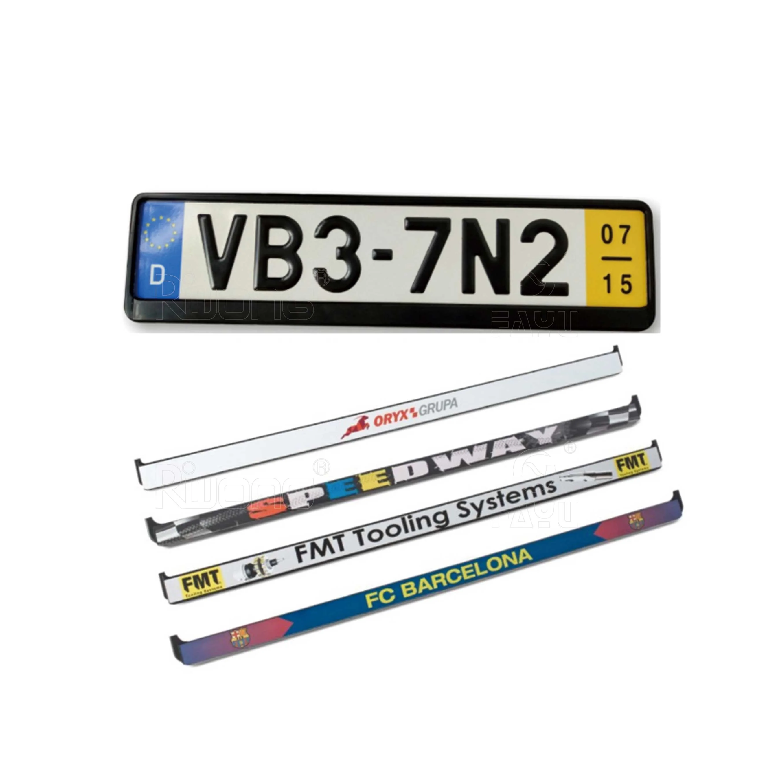 Senegal plastic number plate frame