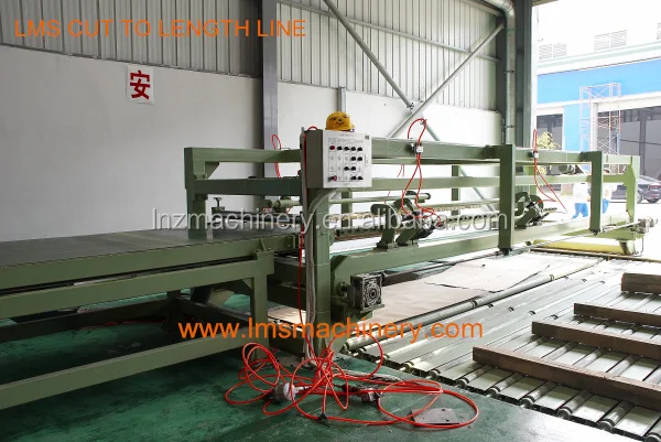 2016 LMS Lignt gauge cold rolled plate cutting machine auto