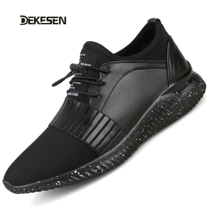Dekesen 2016 Leather Casual Shoes Black Outdoor Shoes