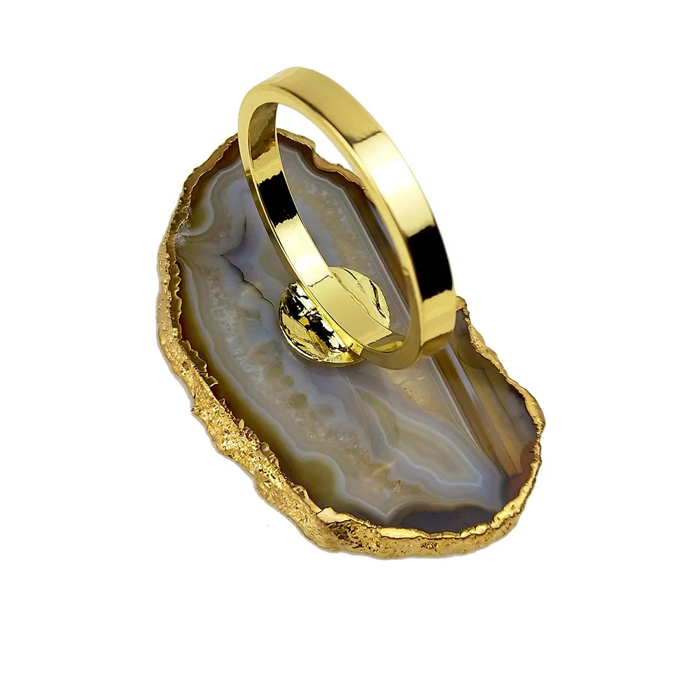 elegant agate napkin rings for table decoration