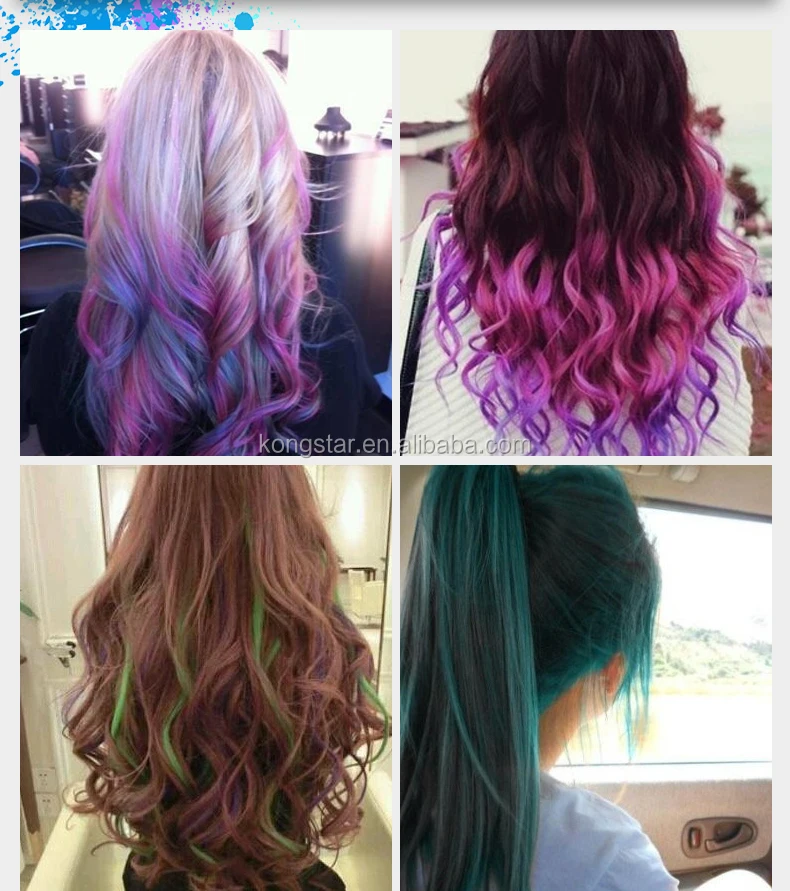 Instant neon color aerosol colorful hair spray