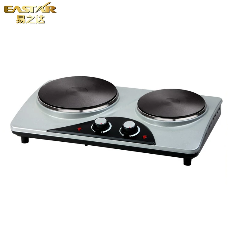 Горячая Распродажа электрическая плита с 2 горелками из твердого чугуна