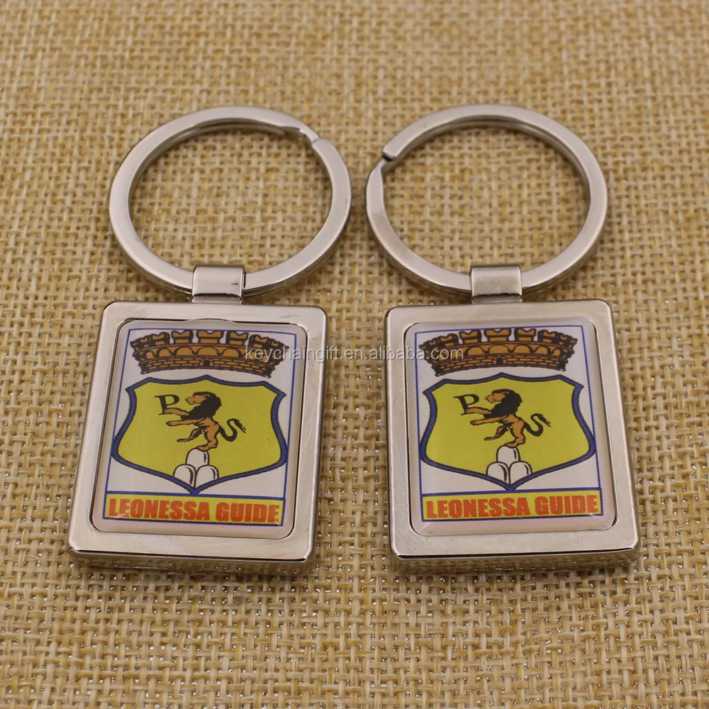 Promotional Custom Metal Square HS Code for Keychain