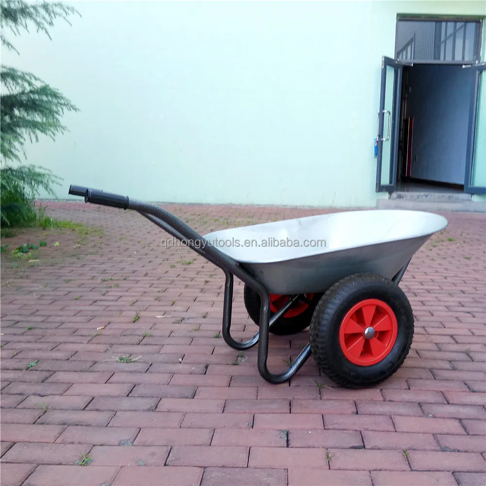 High quality low price wheelbarrow with double wheel