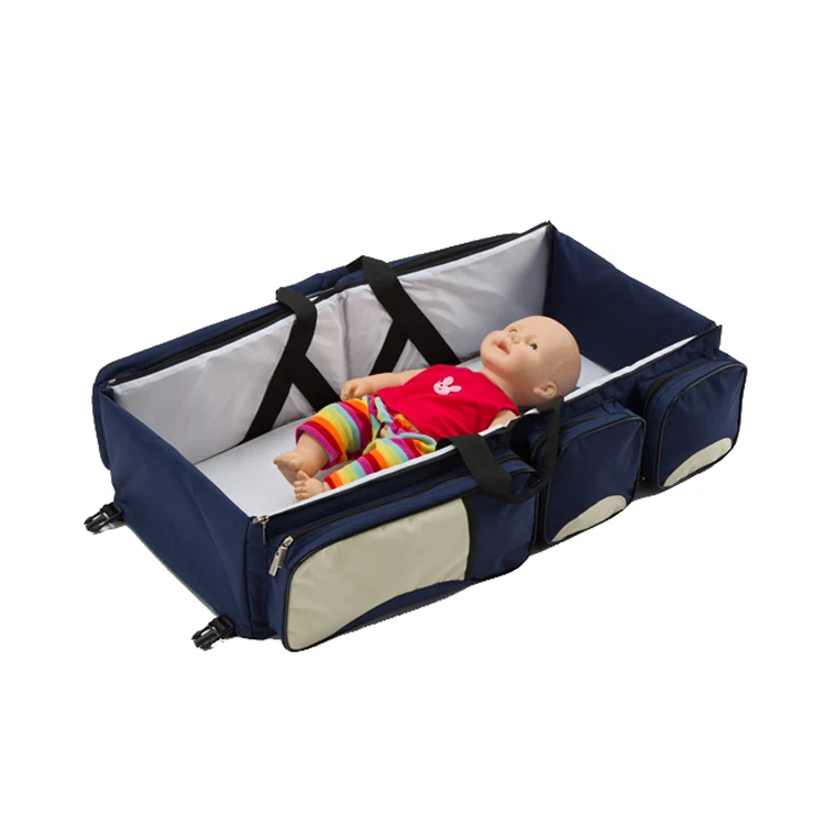 Multifunctional Portable Travel Baby folding beds Diaper Bag,portable folding baby bed
