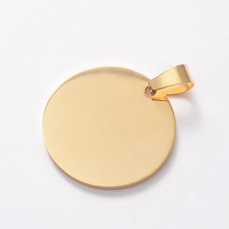 LOORDON Stainless Steel High Polish Custom Logo Engravable Jewelry Blanks