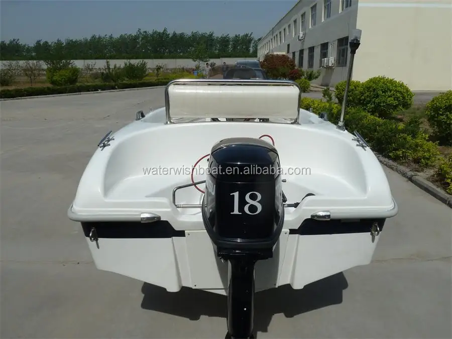 waterwish QD 12 open small fiberglass boat for fishing