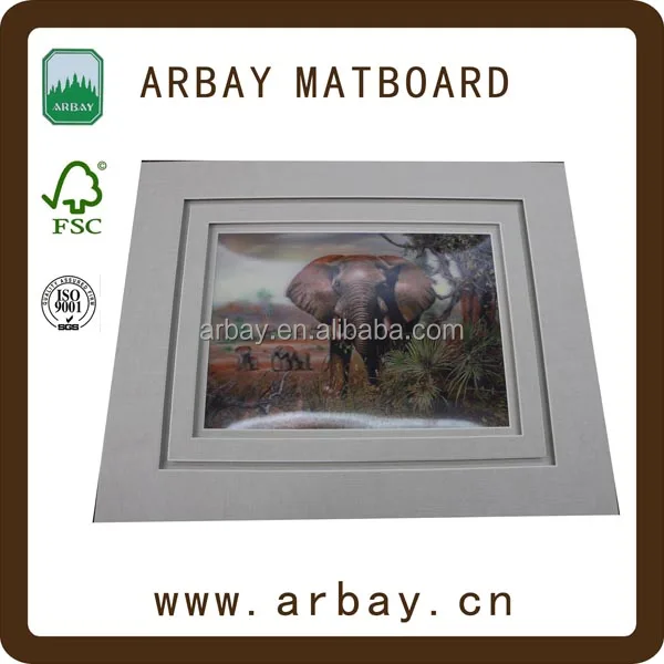 Wholesale 3.0mm white core multi layers picture frame paper mats