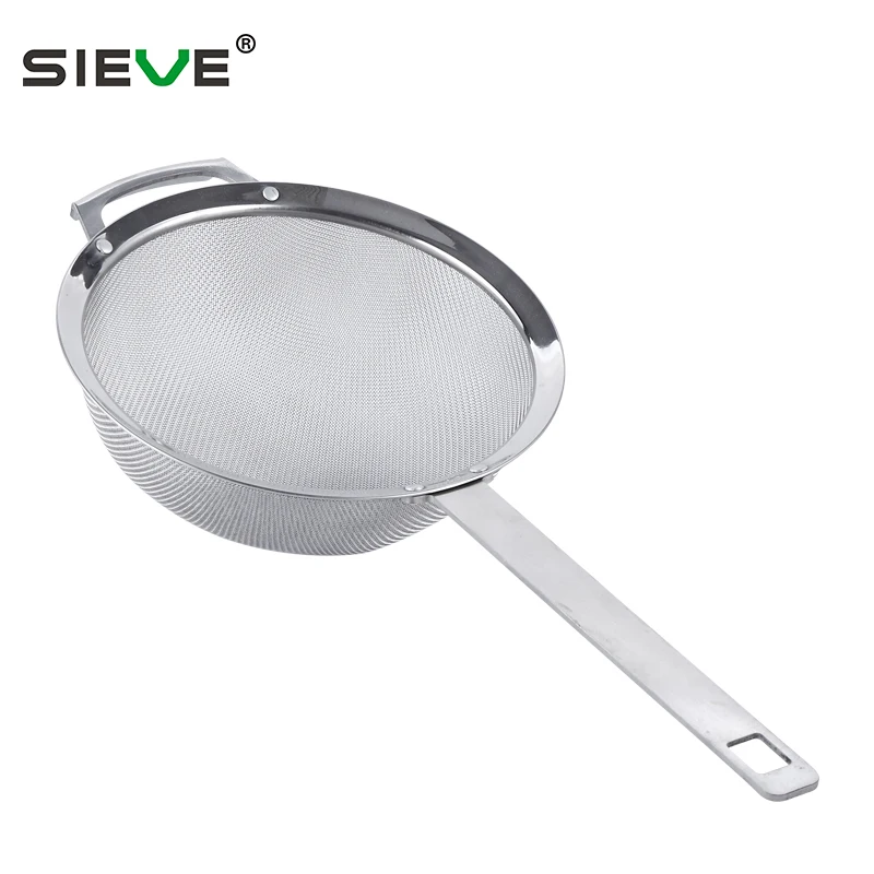 Premium Fine Mesh Strainer Home Usage Stainless Steel Colander & Strainers with Handle