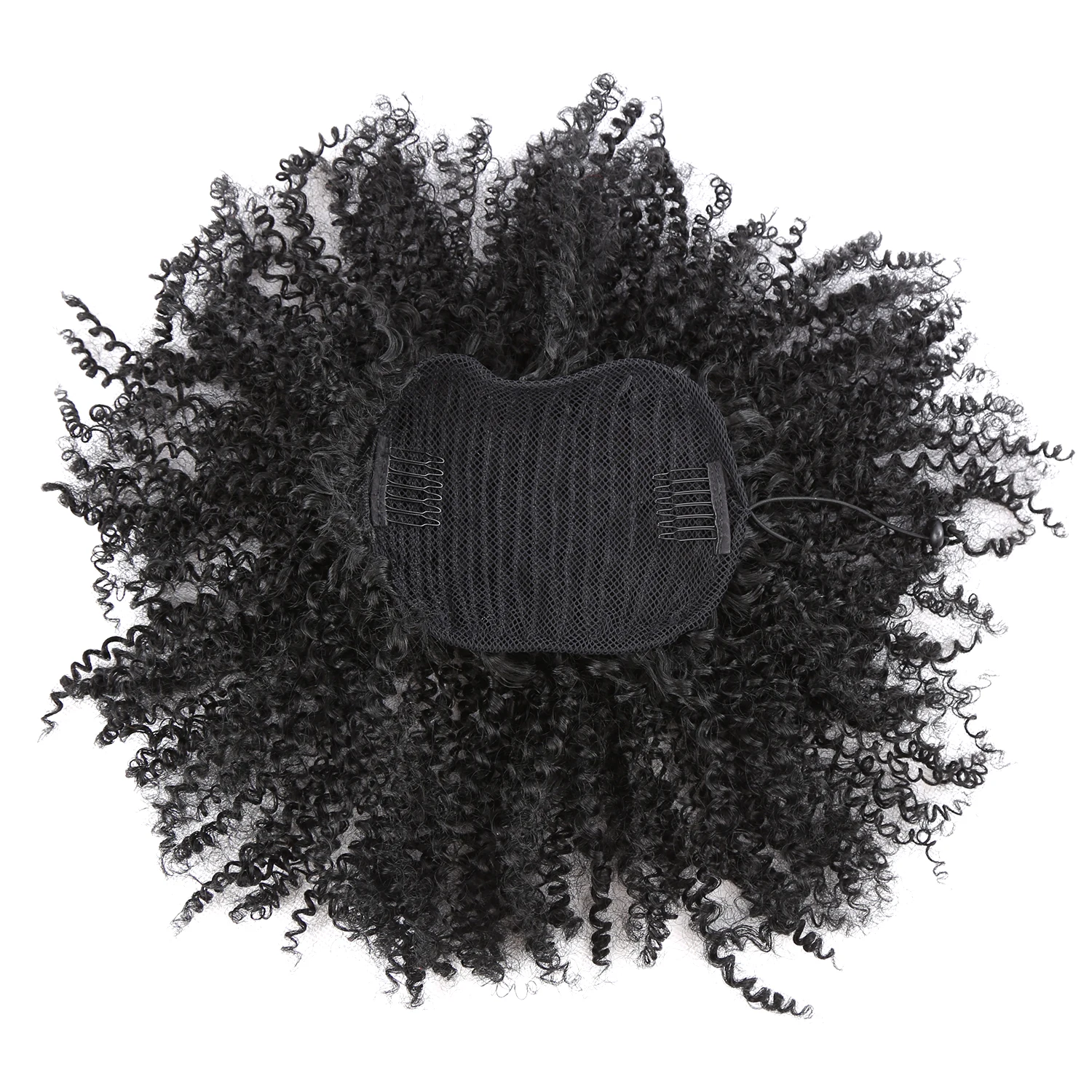 Волосы Dream.Ice афро кудрявые вьющиеся накладные прически хвост с зажимами Натуральные хвосты удлинители кулиска хвост