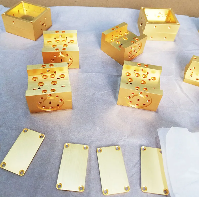 CNC machining parts microwave bandpass rf cavity filters
