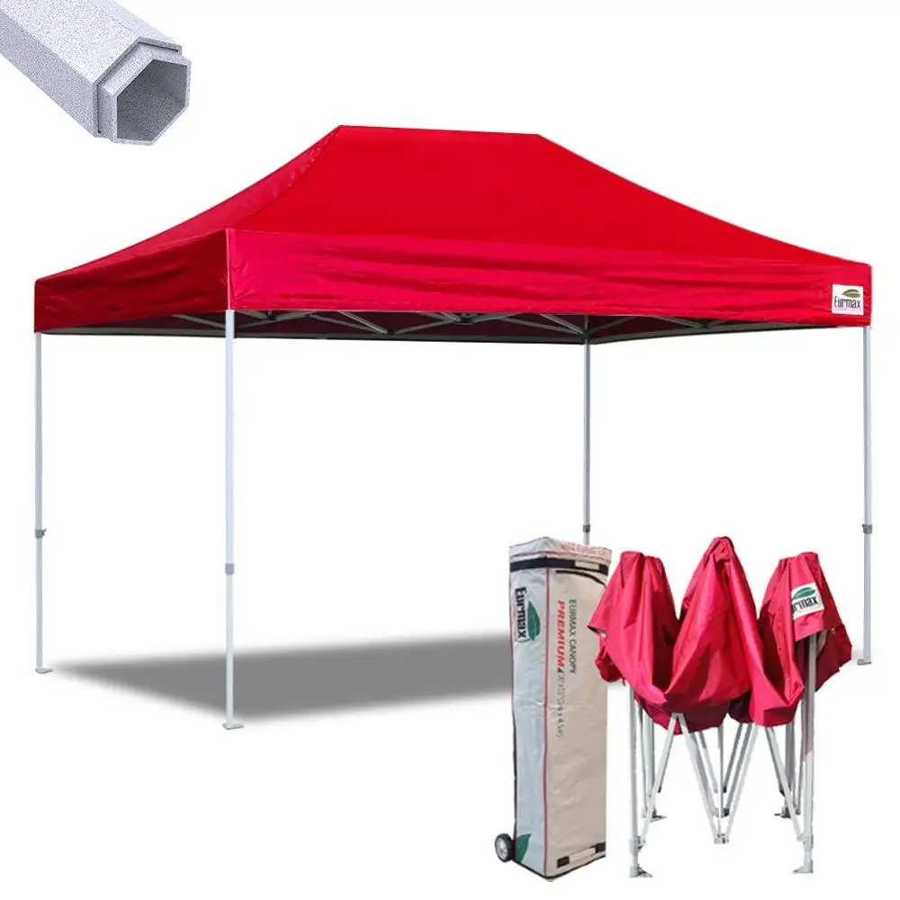 Portable 3x3 Aluminum Steel Folding Tent Waterproof Oxford Fabric Pop-up Canopy Party Camping 6m Frame Customizable Logo