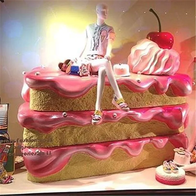 Трехслойное розовое окно большого размера из стекловолокна