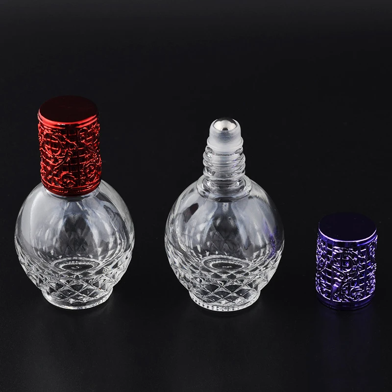 Wholesale egyptian 10 ml glass perfume roller bottles with cap