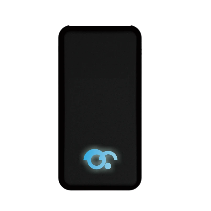2019 Fantasy Power Bank Make Your Own Brand Light Up Logo Qi Wireless Power Bank 10000mAh with Led Logo
