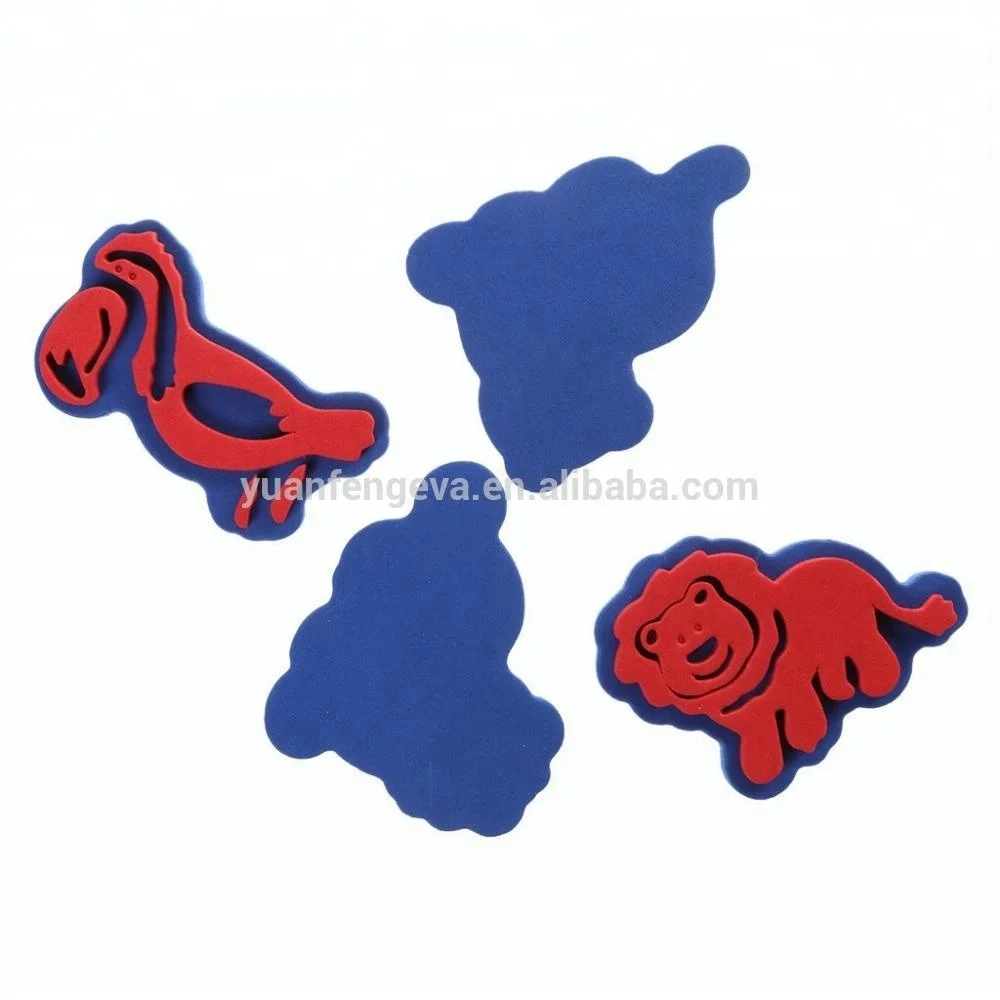 EVA Kids Animal Stamper Foam Paint Stamps Kids Home School Painting Toys