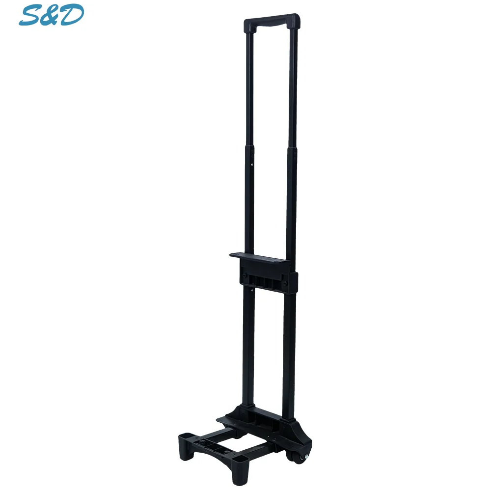 Vintage Suitcase Wheels And Trolley Handle With Wheel Frame