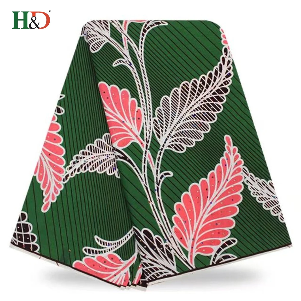 H & D оптовая продажа Hollandais голландский воск африканская печатает воск индонезийский батик ткань в Гуанчжоу