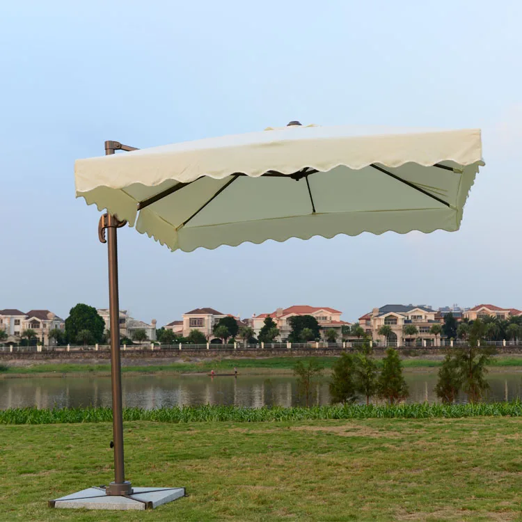 Hotel Sunshade Aluminum Rotatable Umbrella