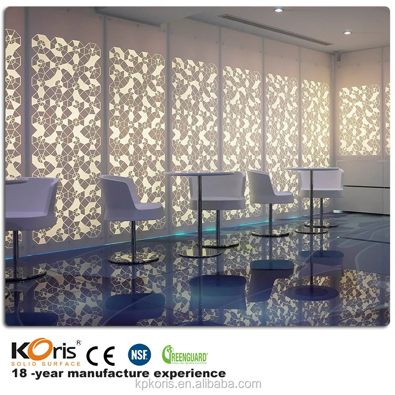 Korean Artificial Marble Material for counter top of  Acrylic  solid surface
