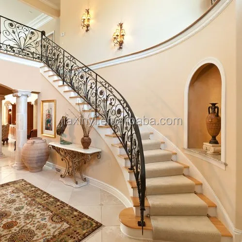2019 hot sales customized wrought iron stair railing