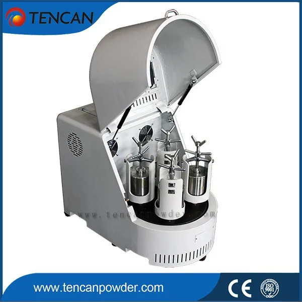 China Tencan 220V/110V 8L semi-circle lab nano powder grinding planetary ball mill, laboratory use ball mill