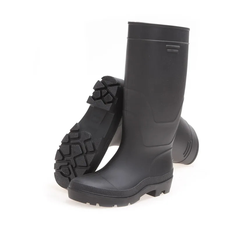 Steel Toe and Midsole Pvc Gumboots Cheap Price Good Quality 100% Waterproof Adult Cotton Fabric Men Customized Waterproof Boot