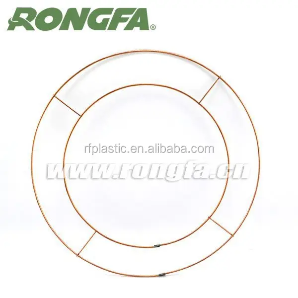 25 cm diameter Wholesale Flower Wreaths Metal Wire Frame  for door wreath frames christmas wreath decorative