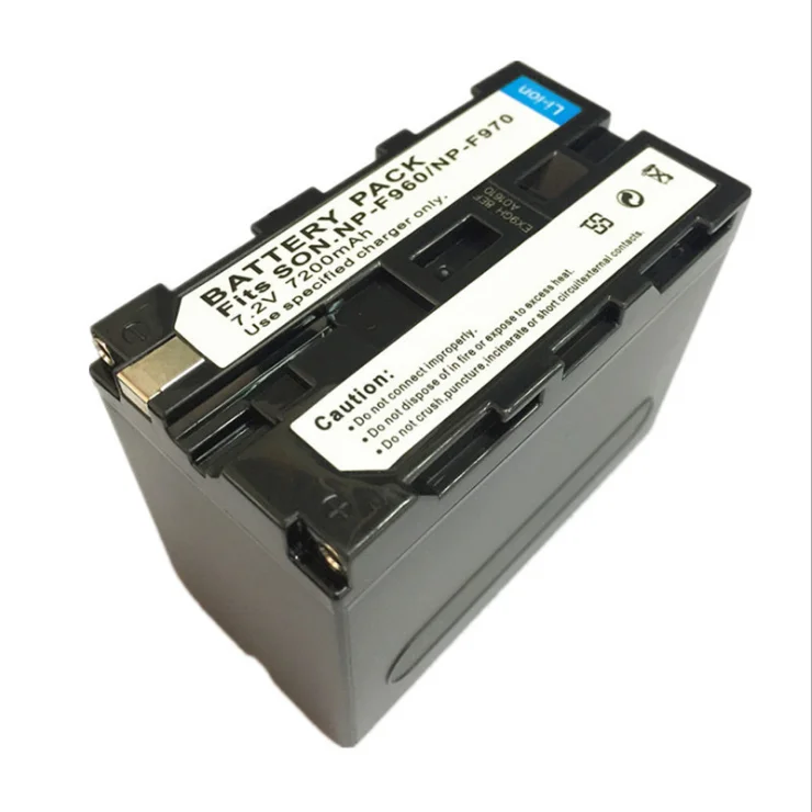 Wholesale Coded or Decoded Battery Rechargeable Led Light Battery Flashlight Battery Light for Sony NP-F960/F970