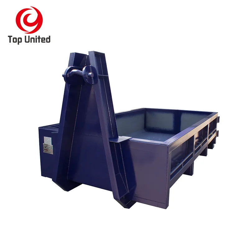 Two doors strong steel hook lift bin container
