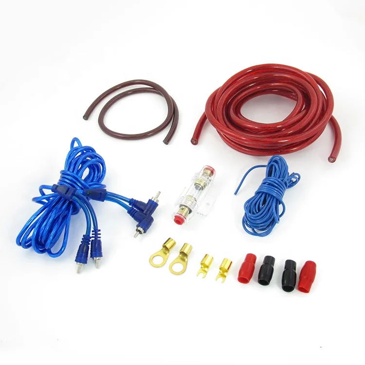 Huxi-cable factory, низкая цена, высокое качество, 4AWG комплект для установки автомобильной аудиосистемы