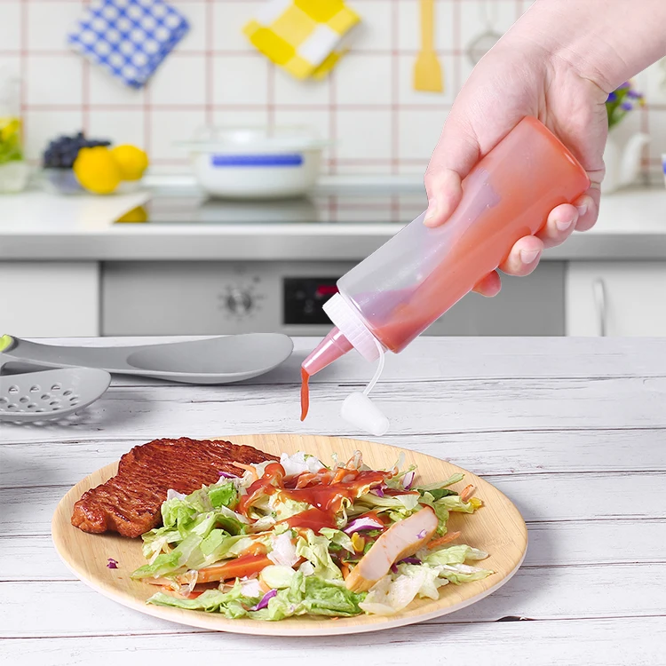 120ml custom  plastic packaging soy tomato plastic dispense bottle for sauce