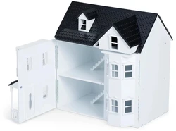 Оптовая продажа, кукольный домик, игрушка для девочек, деревянные Роскошные Игрушки для малышей с мебелью и светлой белой виллой, деревянный кукольный домик