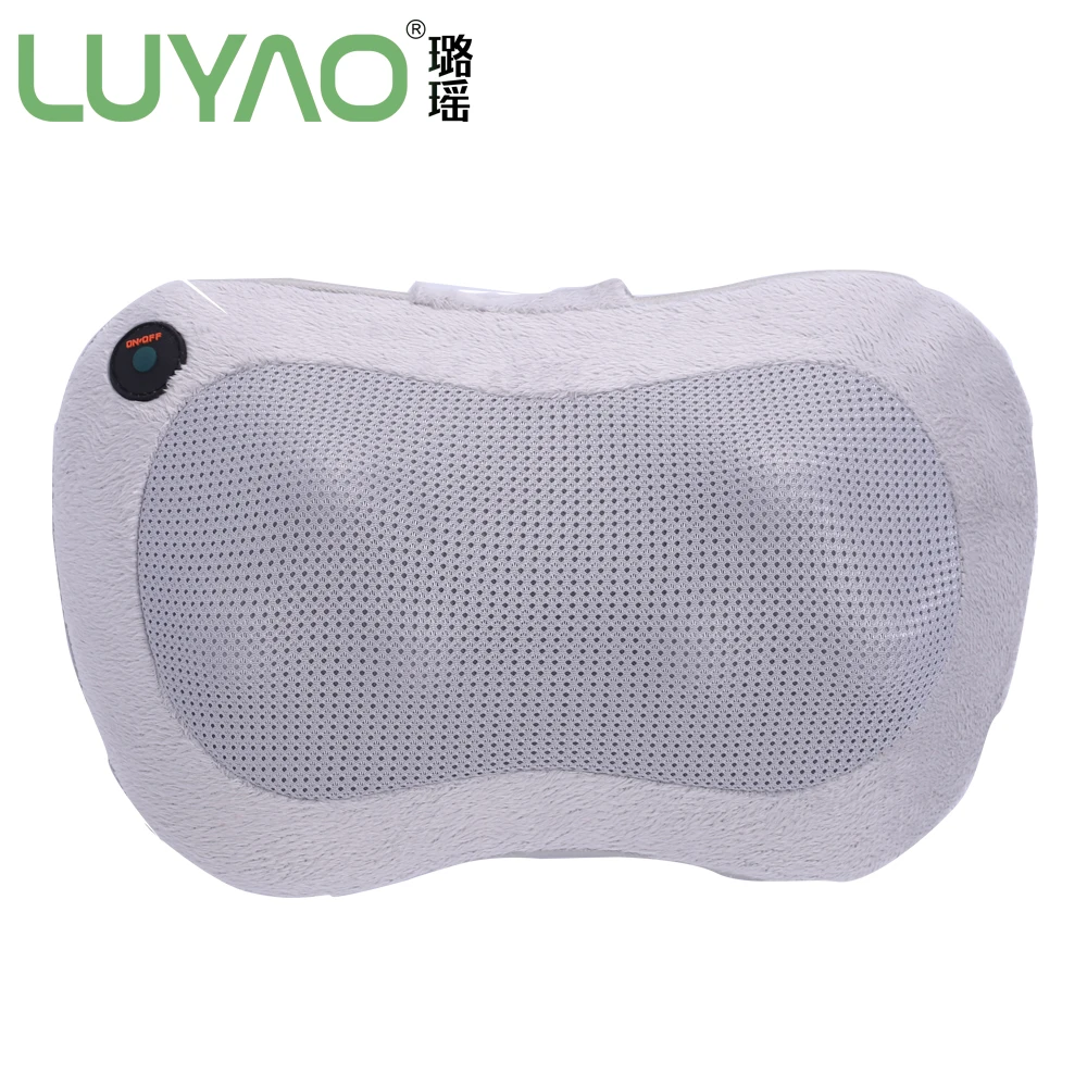 Flano cover available battery operated vibrating body massage pillow for back and neck