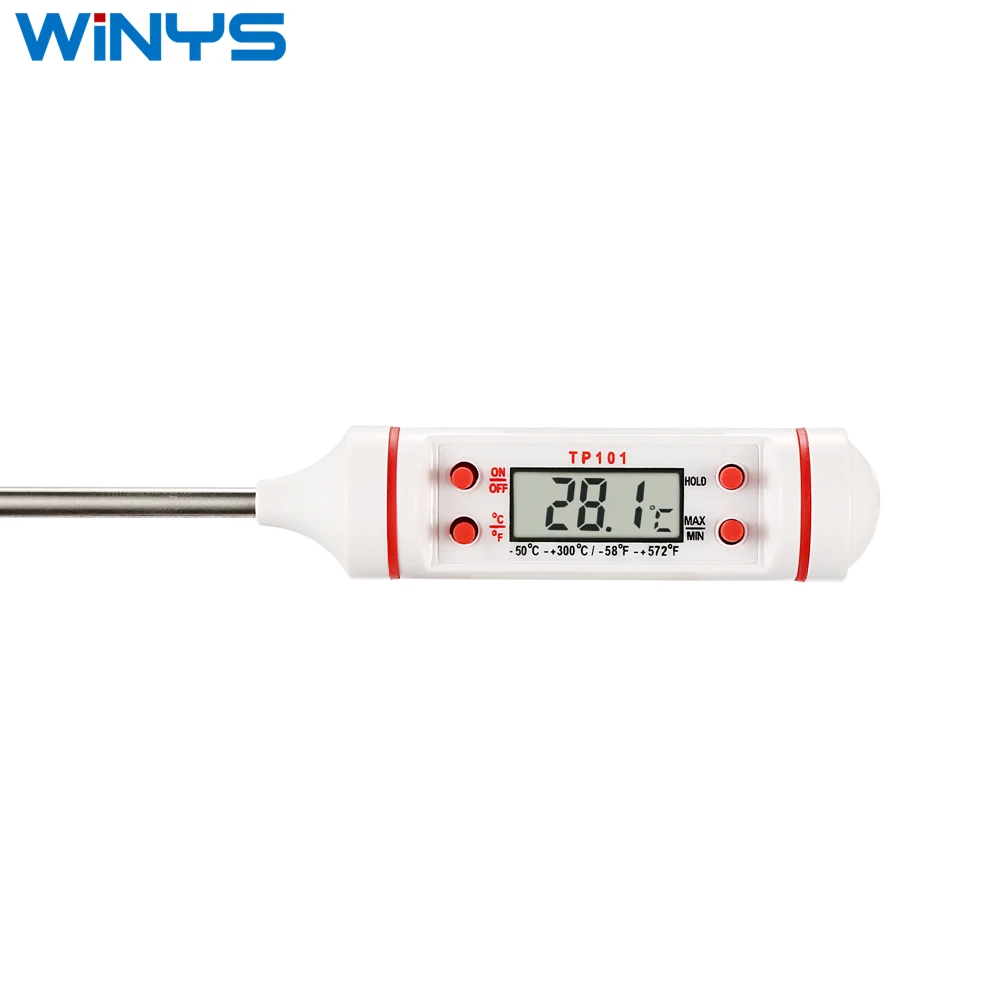 
Tp-101 Digital Meat Thermometer Cooking Food Kitchen Bbq Probe Water Milk Oil Liquid Oven Thermometer Digital Tp101 