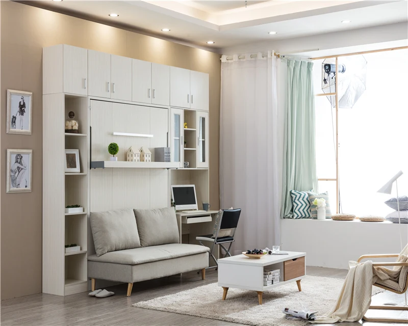 space saving furniture murphy bed with sofa double murphy wall bed