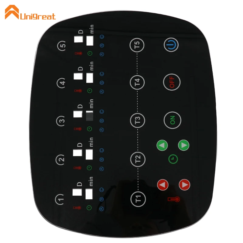 Multi touch button key LED LCD OLED display window PMMA acrylic capacitive touch panel switch pad plate board