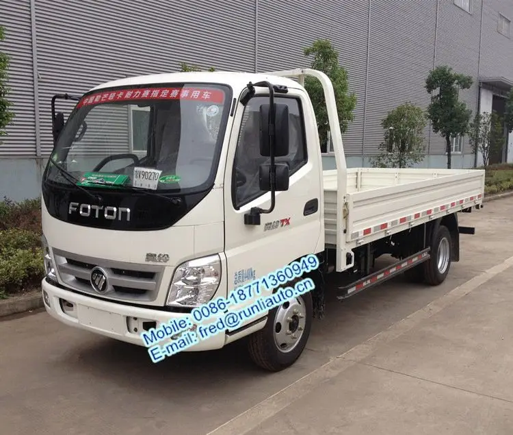 Foton Aoling 4x2 1.5 to 2.5 ton 3360 wheelbase small cargo truck for sale in Laos