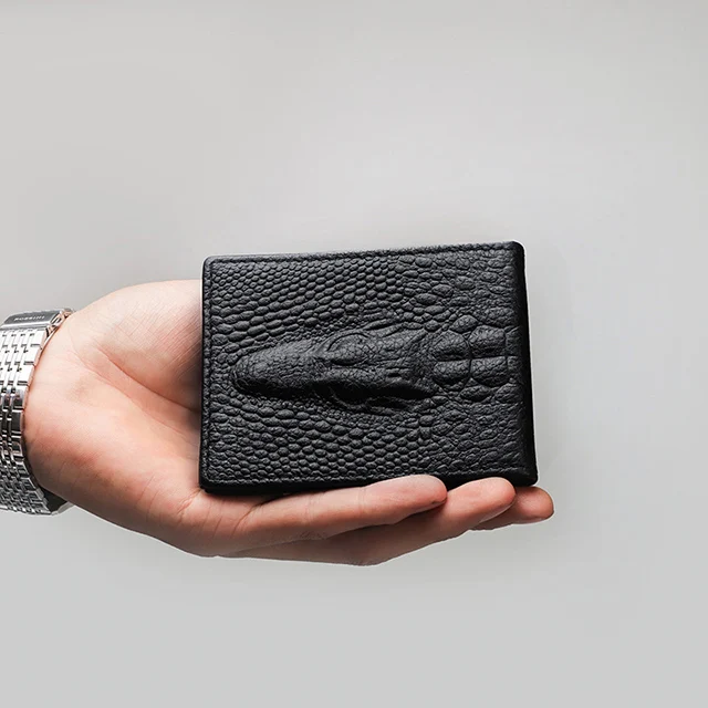 Кожа водительское удостоверение мужской мульти-карты страница водонепроницаемый пакет для хранения документов головы крокодила тенденции моды карты пакет Повседневные Сумки из натуральной кожи