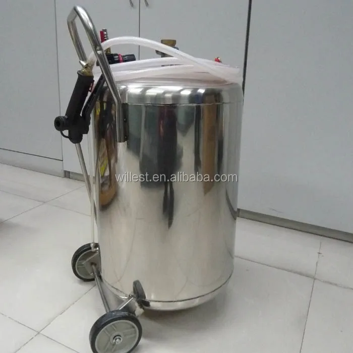 50 litre stainless steel foam generating sprayer HUTZ mobile car wash foam tank machine FC50S01 FC50S02 foam generator cleaner